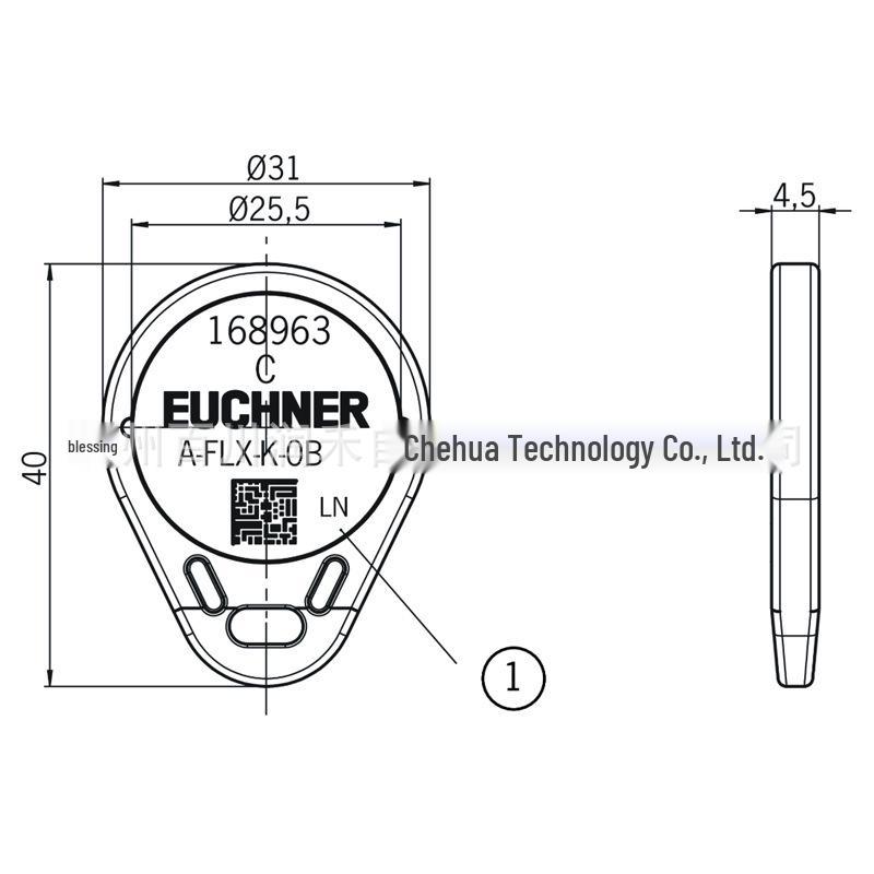 Высококодирующий ключ Euchner A-FLX-K-0A-RD-168921 - Совершенно новый Оригинальный Запрос A-FLX-K-0A-RD-168921