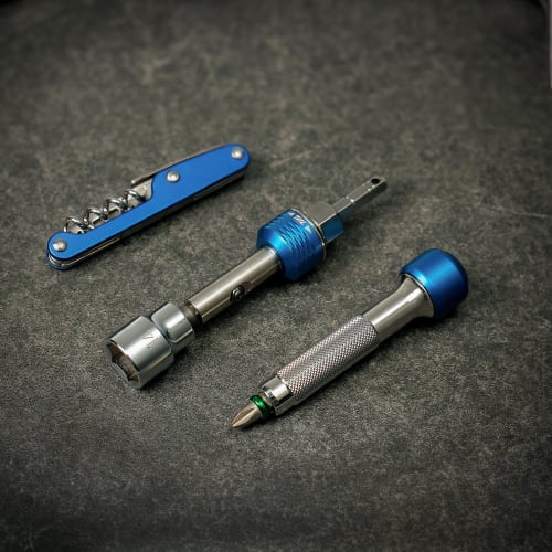 711L In-Line Ratchet Driver HEX - Accepts Standard 1/4" Interchangeable Bits and 14mm Sockets - For High Torque, Heavy-Duty Applications