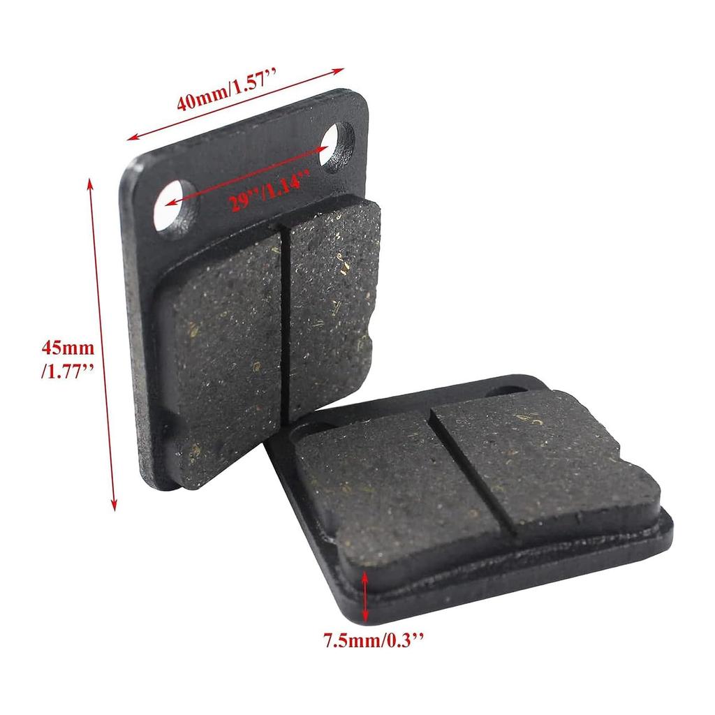 Upgraded Rear Brake Assembly Masters Hydraulic Cylinder Caliper with Replaced Disc Brake Pad for SDG SSR 107 110 125