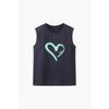 Benetton HearT Sleeveless T shirT baTsf6631