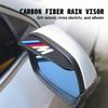 BBKO9 2PCS Car Rearview Mirror Rain Eyebrow Side Snow Sun Visor For BMW M 1 3 4 5 6 7 Series X1 X3 X4 X5 G20 G38 F48 E36 E39