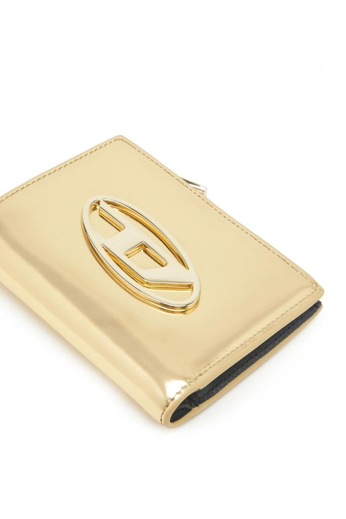 Cow Leather Bifold Wallet X09683PS202 UNI Gold H0500 [Diesel] Women's