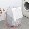 Collapsible Pop-Up Laundry Hamper Household Mesh Washable Dirty Clothes Toy Doll Storage Bathroom