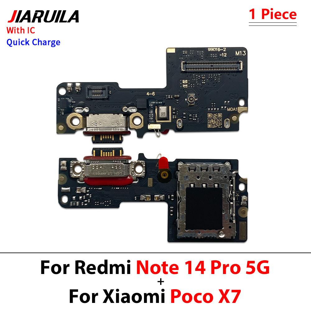 Deska s USB nabíjecím portem Flex kabel Konektor Díly Pro Xiaomi Redmi Note 11 Pro 1G 1G Plus Note 11 Pro Modul mikrofonu s IC