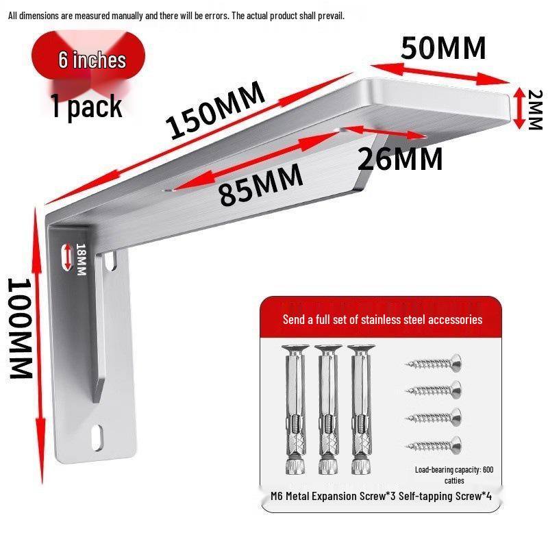 Staffa di Supporto Triangolare Robusta da Parete per Scrivania, Mobile TV e Scaffalature.