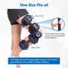 Hinged ROM Knee Brace, Adjustable Post Op Knee Immobilizer for ACL, MCL, PCL Injury, Orthopedic Protection Support Stabilization