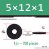 Thickened Black Flat Washer: Enhanced Round Metal Spacer for Home Use