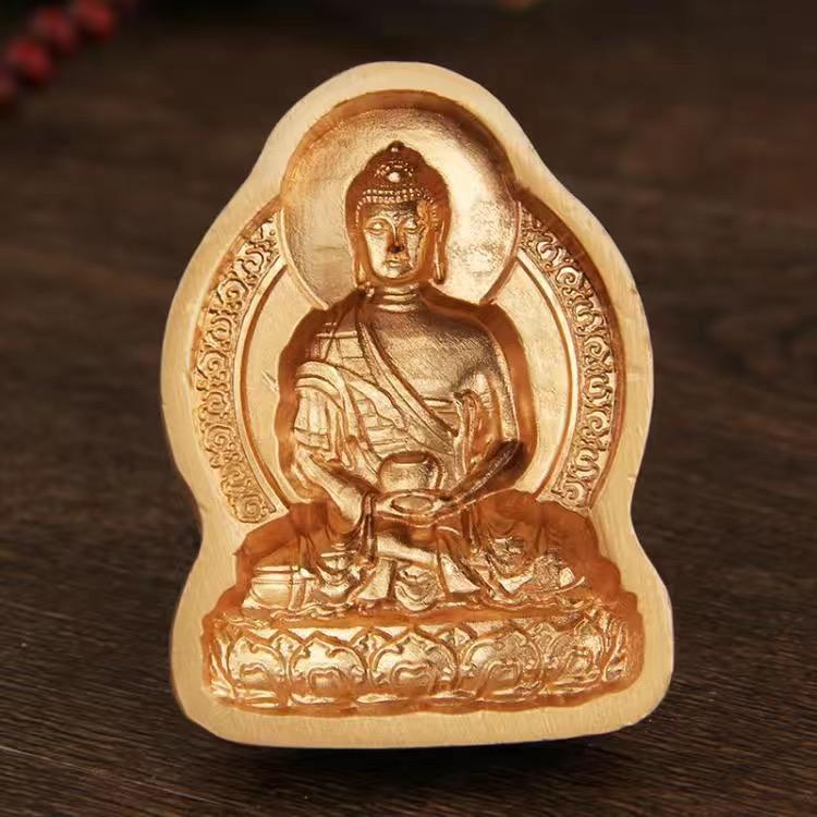 Miniature 3D Buddhist Figures Making Molds, Yellow Tantric Casting Tools, Variety Shapes, DIY Mold Crafts, Buddhism Supplies