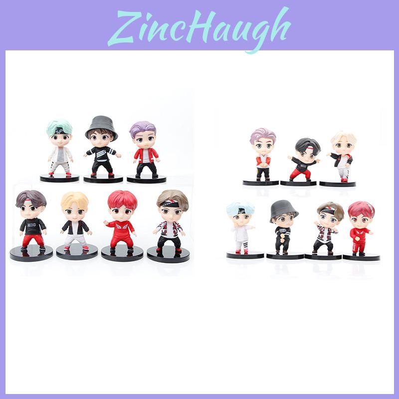 Bangtan Boys Bt21 Tiny Tan Sběratelská figurka 7 ks Roztomilých a živě barevných PVC sošek pro fanoušky