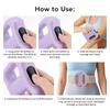 Dual-Ring Electric Fascia Ring Massager Ergonomic Full-Body Fascia Ring  Deep Tissue Massage