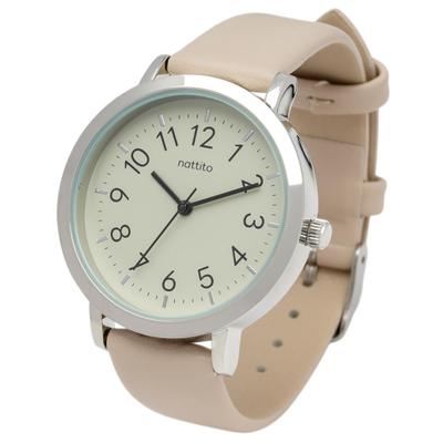 Fieldwork (Fieldwork) Analog Women's Watch, Ines, Faux Leather Band, Simple, Cute, Casual, Everyday Use, Beige, MKL2027-2 BE