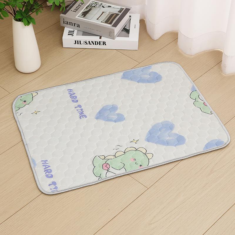 Waterproof Washable Dog Cooling Mat Extra Large Summer Pet Latex Mattress Pad Breathable Bed Protector Diaper For S/M/L Dogs Cat