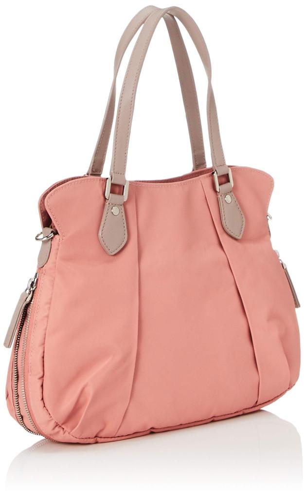 Recycled Nylon Front Tuck Size Coral [Isaac] 2-Way Tote, S, Y01-02-02,