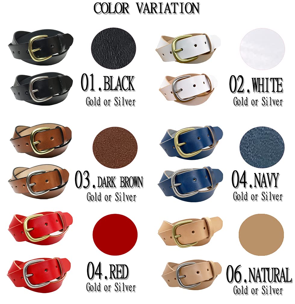 WING LEATHER Tochigi Leder Lang Fixiert Echt Hergestellt in Silber Größe 105 Gürtel, Größe, Größe, Leder, Rindsleder, Herren, Japan, Schlicht, Lässig, 35mm, w023,