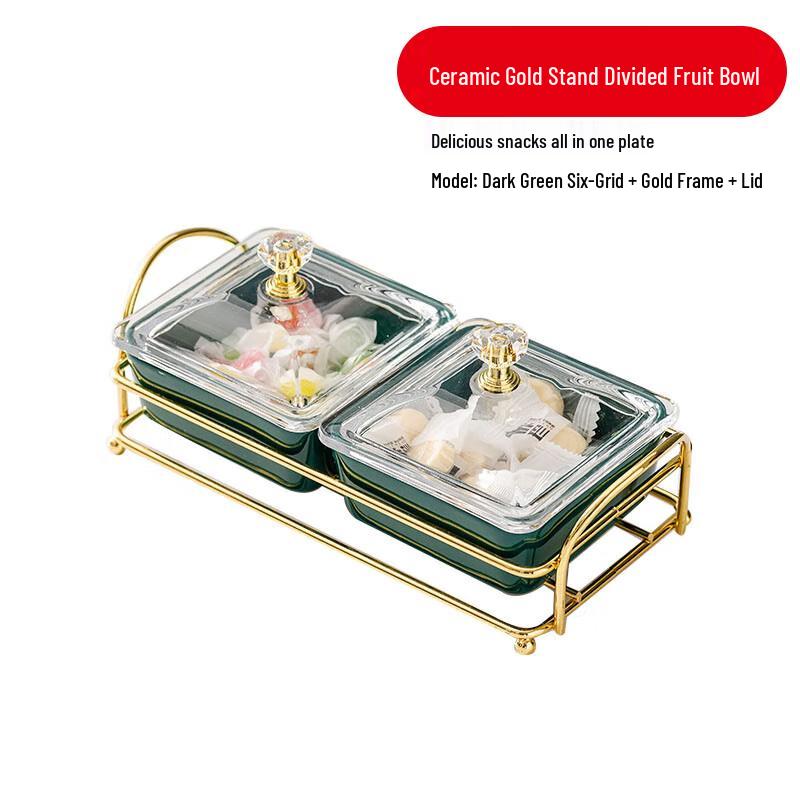 Danshi Zhiyuan Glass Divided Serving Tray