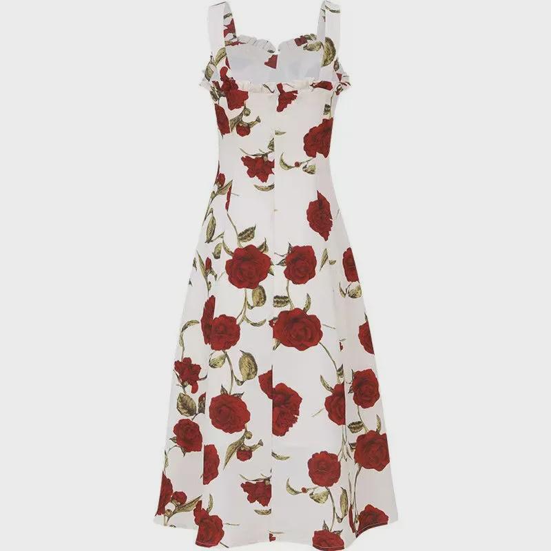 2023 Summer Thai Spaghetti Strap Dress for Seaside Vacation in Yunnan, Sanya, and Xishuangbanna