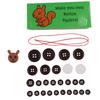 Creative DIY Button Craft Kit for Family Crafting Fun Handmade Hanging Ornaments Plastic Multicolor Decoration for Holidays