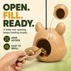 1Pcs Funny Animal Face Hanging Feeder Squirrel Head Feeder Food Container Wide Opening For Trees And Deck