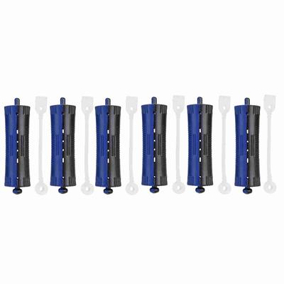 Lot de 6 bigoudis chauffants pour cheveux ondulés, avec élastique, outil de coiffure #3