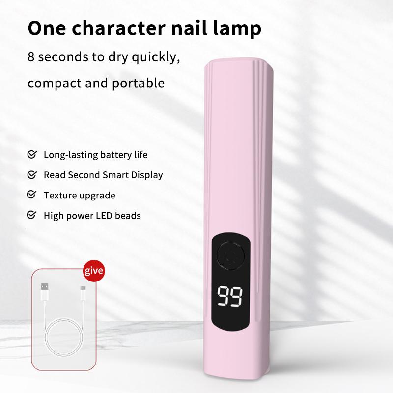 Handheld Uv/Led Nail Dryer Lamp Portable Mini Curing Light For All Gel Polish Fast Drying Manicure Tool For Home And Salon