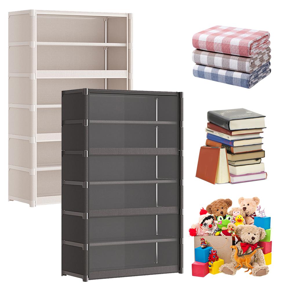7 Tiers Shoe Rack Organizer with Lid  Storage Organizer with Clear Flip Door Shoe Storage Shelf Cabinet for Bags  Books