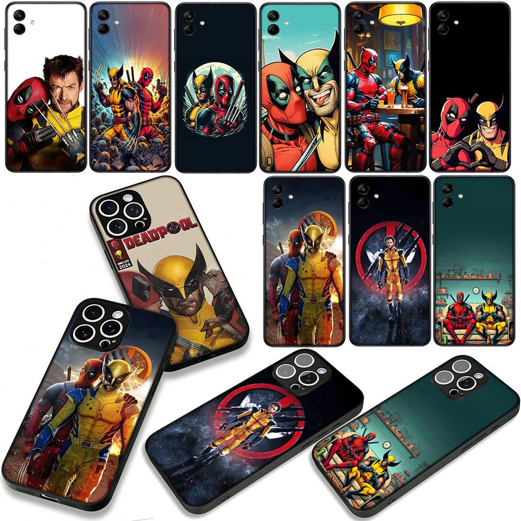 Wallpaper Deadpool Marvel Wolverine Cover Phone Case for Apple iPhone 16 15 14 Plus 13 12 Mini 17 Pro Max + 16E Air 16+ ProMax