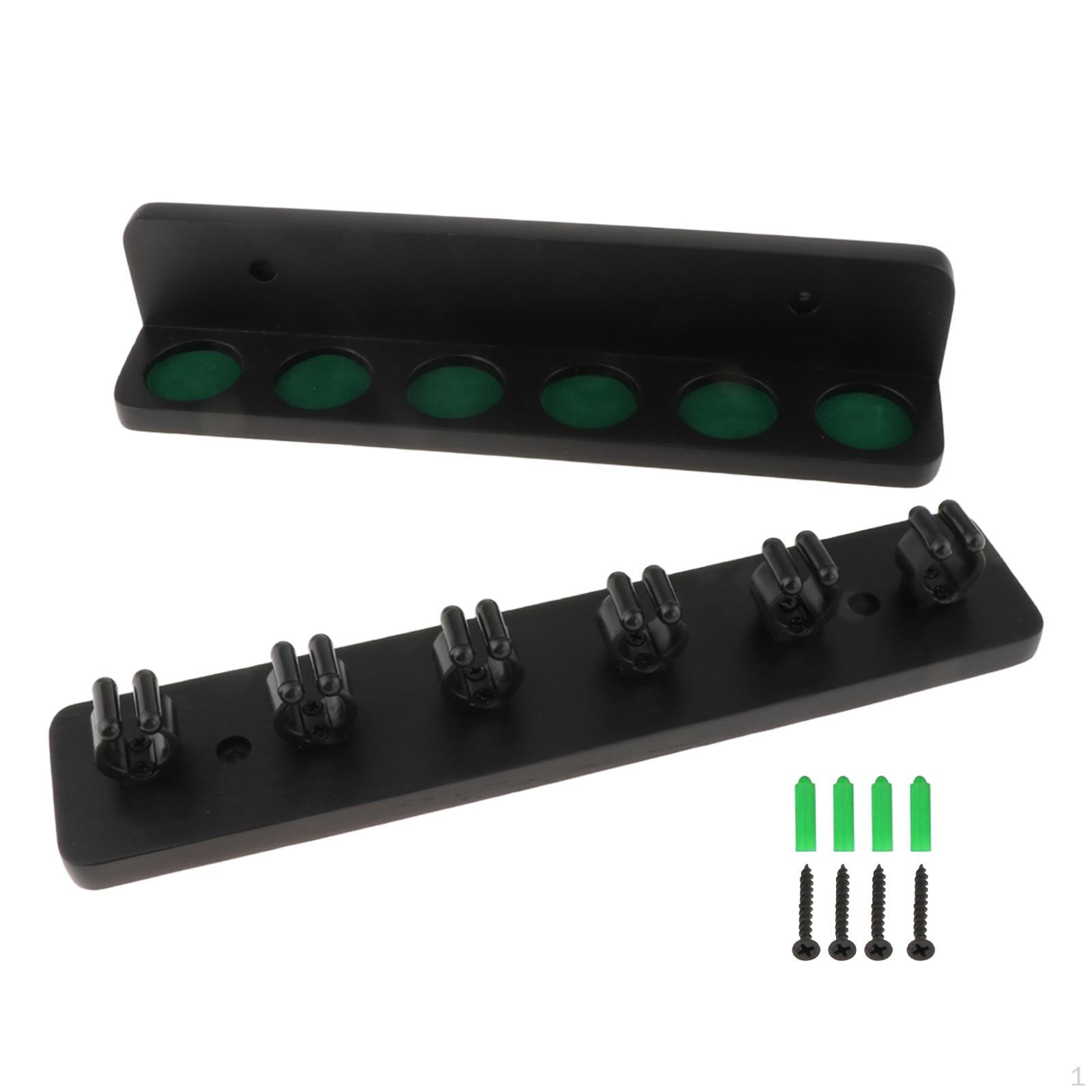 

6-cue Pool Rack, Storage Option, Made of [material], for , Hotels, Game Rooms And . чёрный