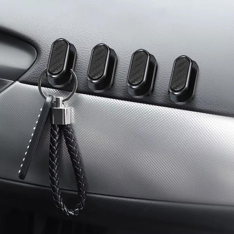 Universal Car Interior Organizer Storage Hook USB Cable Key Storage Self Adhesive Wall Hook Hanger Car Fastener Clip Accessories