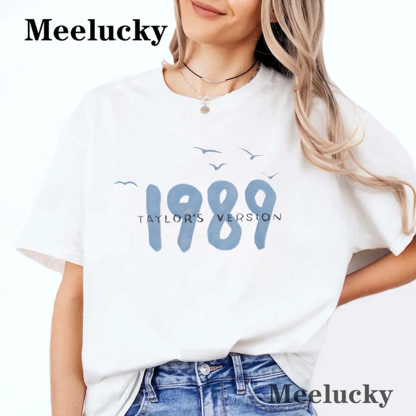 

Футболка с принтом Taylors Versiov 1989 Originele Streett-Shirts Creativiteit Повседневная футболка Футболка Harajuku 4XL