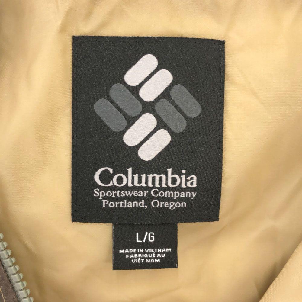 Columbia Overall handle Nylon jacket L/G Brown Outdoor Court Men's Used