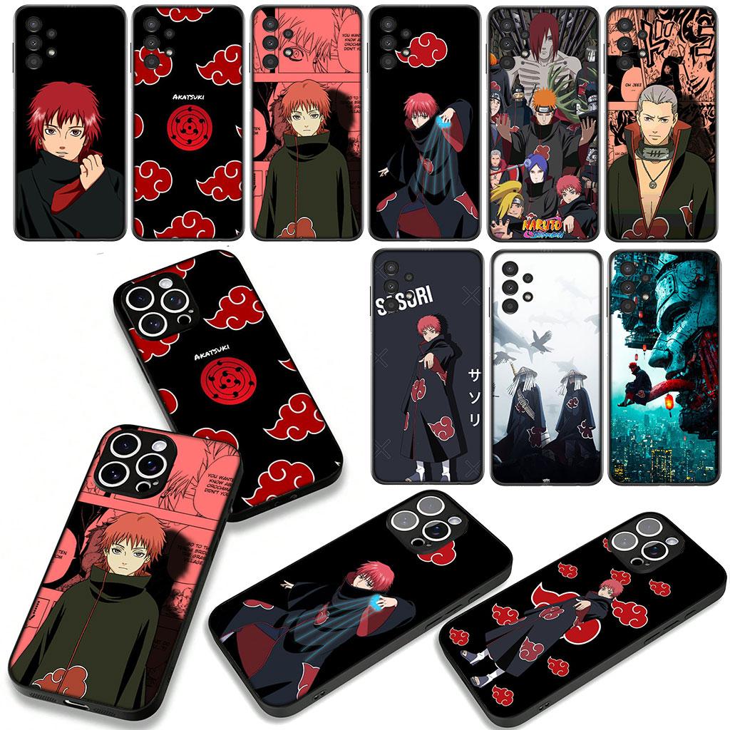 Cover for Samsung Galaxy A36 A17 A26 A07 A35 A54 A53 A13 A33 A34 S8 S9 S20 S21 FE S10 Plus Case Comics Sasori Akatsuki Narutos