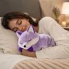 Purple Plush Stuffed Animal - Soft Cute Fuzzy Plushie for Kids, Girls, Boys, Collectible Bedroom Shelf Decor and Gift