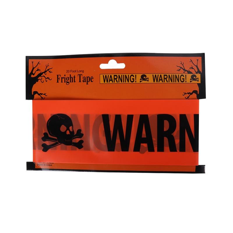 6Mx8CM Halloween Decor Warning Tape Signs Halloween Props Danger Warning Line New Isolation Belt Decoration Halloween Courtyard Home Garden Supplies