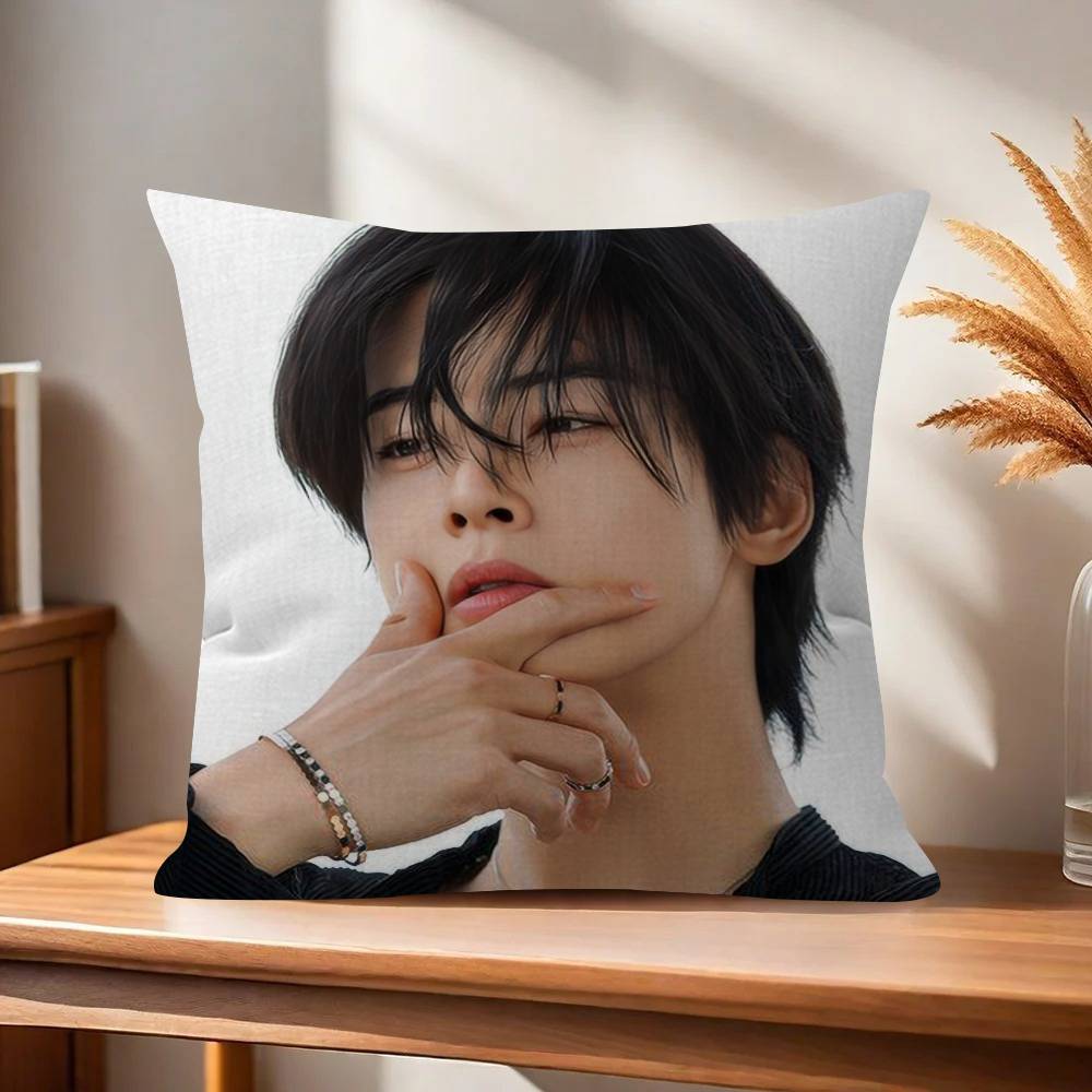 Singer Cha Ido EunWoo  45*45cm Cushion Cover Pillow Cover Decor Pillowcase Home Pillowcase for Couch Pillow