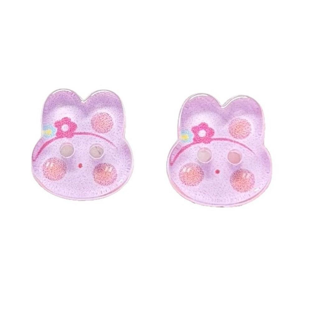 30pcs Transparent Cute Rabbit Button DIY Clothing Sewing Buttons Bunny Buttons Sewing Supplies