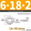 Extra Large Galvanized Metal Flat Washer - Thickened Round Screw Washer M6-M16