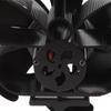Stove Fan 6 Blades Grter   Volume Low Noise   Wr Resistance Fireplace Fan Black