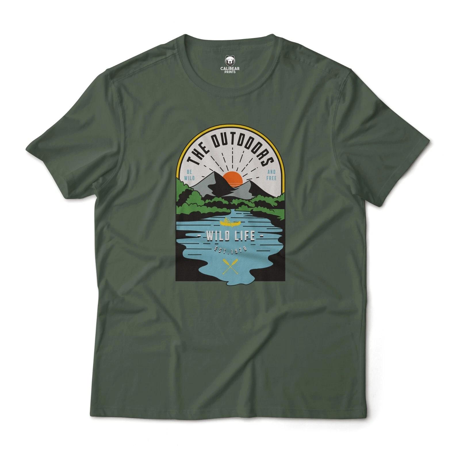The Outdoors Wild Life Nature Aesthetic Graphic T-T-Shirt Unisex 4XL