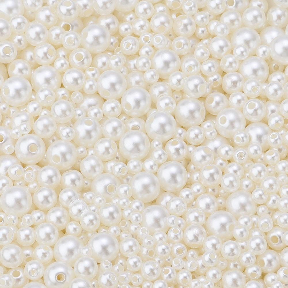 3/4/5/6/8mm ABS Imitation Pearl Beads Color Loose Round Beads For Jewelry Making DIY Handmade Necklace Bracelet Accessories