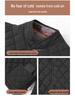 Men's Winter Velvet Set for Seniors: Warm Cotton Jacket and Pants