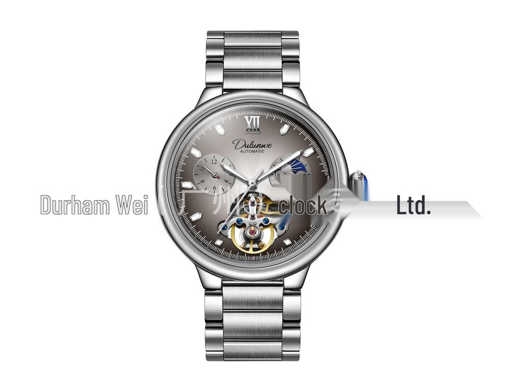 DURRENWEI Men's Blue Balloon Automatic Tourbillon Watch - Waterproof & Luminous