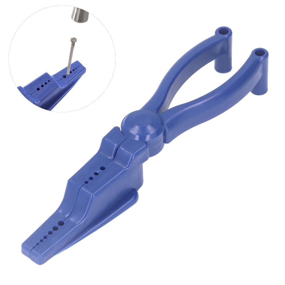 3pcs ABS Plastic Material Nail Holder Pliers Slip Joint Design Nail Guide Pliers Safety Protection
