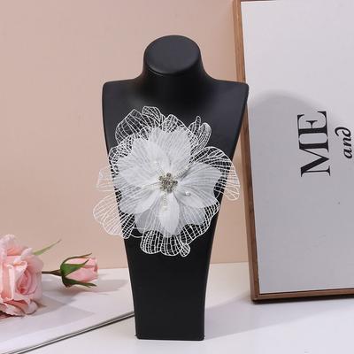 Kleid DIY Dekorative Handgemachte Blumenflicken Mehrschichtig Aufnähen Florale Flicken Applikationen Stoff Stoff Stickerei Flicken