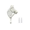 WTEMPO Cast Iron Retro Horse Shaped Hooks Wall-mounted Decorative Hooks Household Coat and Hat Hooks Outdoor  Indoor Use Yard Garden Farm Villa Hooks