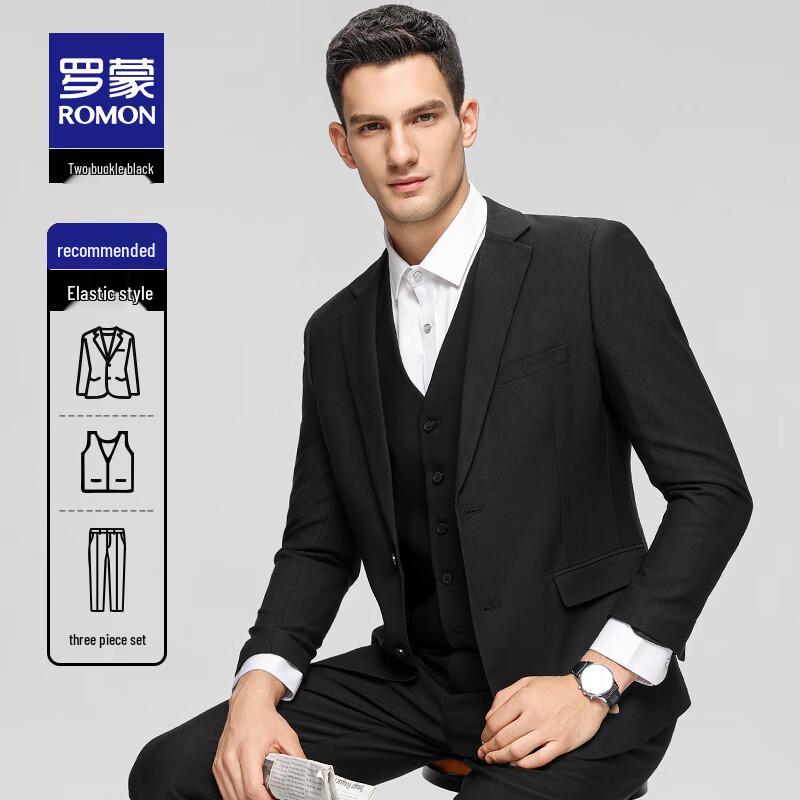 ROMON Men's Classic Business Suit Jacket