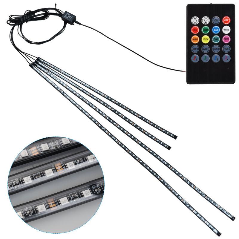 Car Charssis Flexible LED Strip Light LED Underbody Remote /APP Control RGB Neon Lights Ambient Atmosphere Auto Decorative Lamp