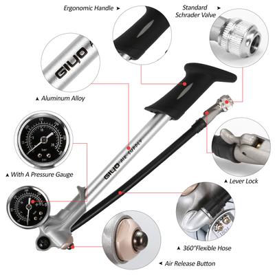 מזלג קדמי 300PSI ומשאבת מתלה קדמית עם מד משאבת זעזועים בלחץ גבוה עם נעילת מנוף