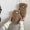 Women's Cold-Proof Plush Gloves - Winter Korean Style Fluffy Cycling Mittens