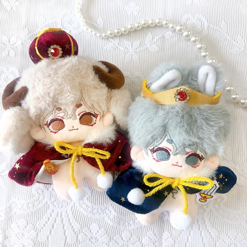 Crown & Cape Set for 10-15cm Plush Dolls, Red [Used]