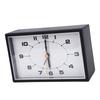 Analog Alarm Clock Quiet Battery Operated Plastic Minimalist Desk Analog Clock for Living Room Bedroom